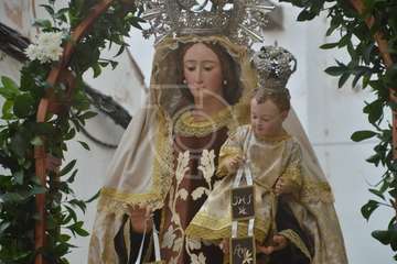 Misa y procesión de la Virgen de Telde en Los Llanos de Telde (Foto TA)